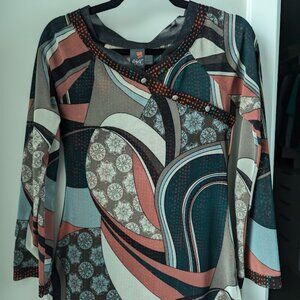Anac Size Small geometric blouse